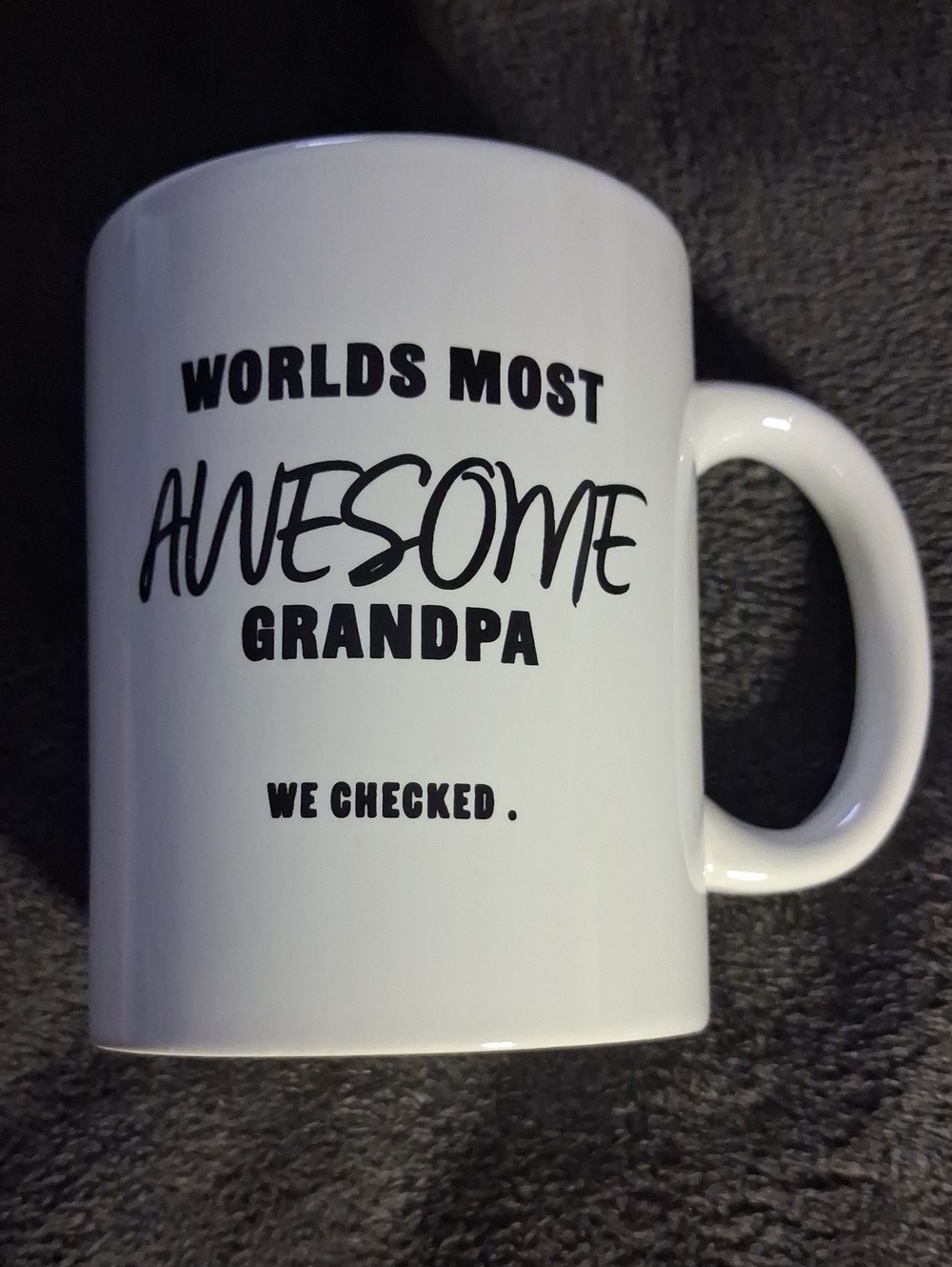 Worlds Most Awesome Grandpa White Mug